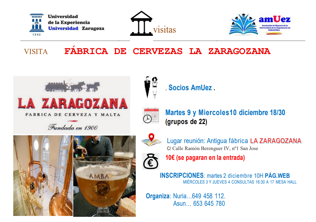 Visita a la antigua Fabrica de Cervezas LA ZARAGOZANA